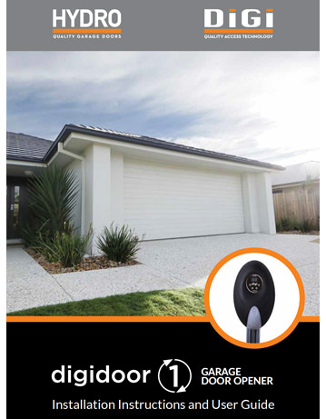 Digidoor 1 Installation instructions